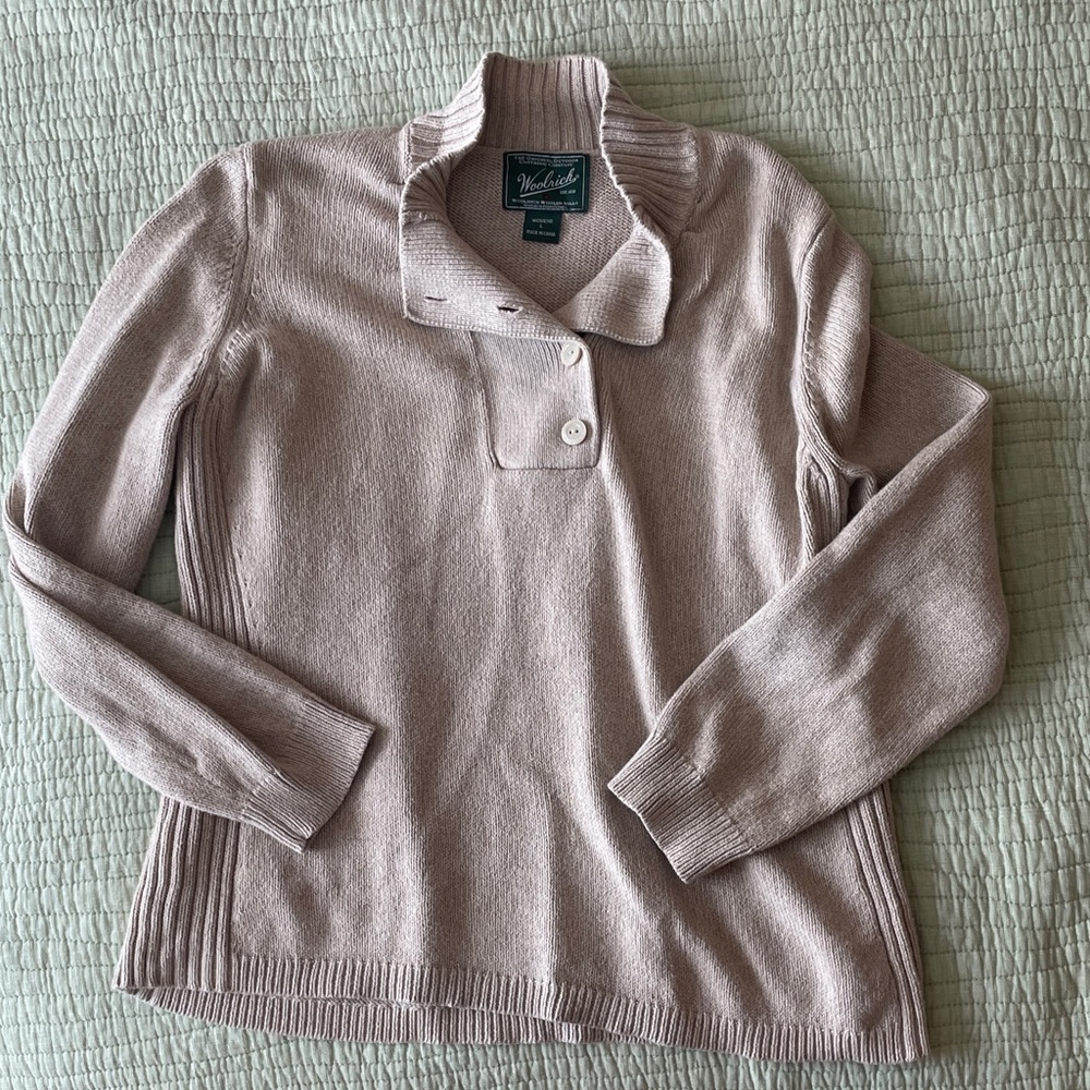 Woolrich Women's Light Tan Cowl Neck Sweater